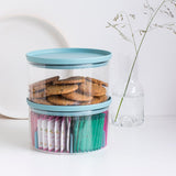 Contenedor de vidrio con tapa plástica menta 2.5L Brabantia