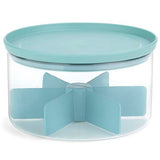 Contenedor de vidrio con tapa plástica menta 2.5L Brabantia