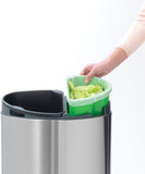 BOTE BASURA TOUCH BIN ACERO 33L