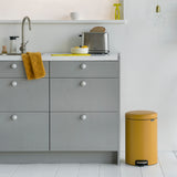 BOTE BASURA NEWICON CUBO PLASTICO AMARILLO 20L