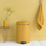 BOTE BASURA NEWICON CUBO PLASTICO AMARILLO 20L