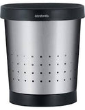 PAPELERA CONICA 5L ACERO MATE