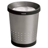 PAPELERA CONICA 5L ACERO MATE