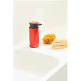 Dispensador de jabón acero inoxidable rojo Brabantia