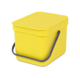 Cubo reciclaje con asa amarrillo 6L Brabantia