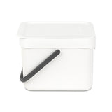 Cubo de reciclaje con asa blanco 6L Brabantia