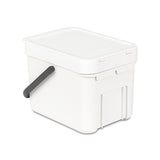 Cubo de reciclaje con asa blanco 6L Brabantia