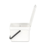 Cubo de reciclaje con asa blanco 6L Brabantia