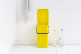 CUBO RECICLAJE CON ASA AMARILLO 16L BRABANTIA