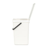 Cubo de reciclaje con asa blanco 16L Brabantia