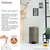 Bote de basura con pedal Newi acero/plástico 12 L Brabantia