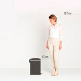 Bote basura newicon 20 L acero cromo Brabantia