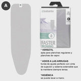 Funda para burro de planchar metalizada 110 x 30 cm Brabantia