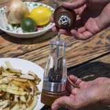 Molino pimienta 6 niveles madera/acrílico 18cm Cole & Mason