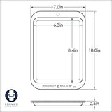 Charola rectangular acero aluminio 22*17cm Nordicware