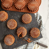 Molde 6 cavidades mini medallon aluminio 700 ml Nordicware