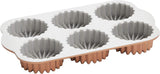 Molde 6 cavidades mini medallon aluminio 700 ml Nordicware