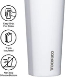 Vaso termico con popote acero blanco 709ml Corkcicle