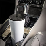 Vaso termico con popote acero blanco 709ml Corkcicle