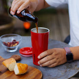 Vaso termico con tapa acero rojo 475ml Corkcicle