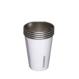 Juego 4 vasos termicos acero blanco 532ml Corkcicle