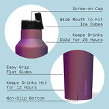 Botella térmica acero morada 591ml Corkcicle