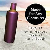 Botella térmica acero morada 591ml Corkcicle