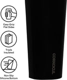 Vaso termico con popote acero inoxidable negro 709ml Corkcicle