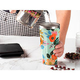 Vaso térmico floral menta 473ml Corkcicle
