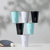 Juego de 4 vasos termicos acero inoxidable negro 532ml Corkcicle