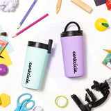 Vaso térmico popote asa lila 355ml Corkcicle