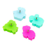 Juego 4 mini cortadores animales 5*5*2cm Silikomart