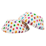 Juego de 50 capacillos papel puntos 5cm Silikomart