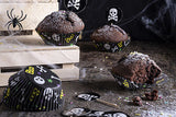 Juego decorativo de cupcakes calavera 5 cm Silikomart