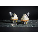 Juego decorativo de cupcakes calavera 5 cm Silikomart