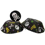 Juego decorativo de cupcakes calavera 5 cm Silikomart