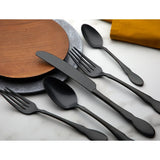 Juego de cubiertos Ebony 20pzas. acero negro Gourmet Settings