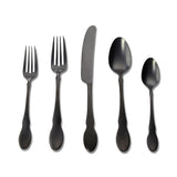 Juego de cubiertos Ebony 20pzas. acero negro Gourmet Settings