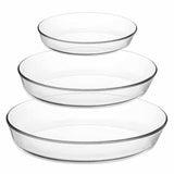 Juego de 3 refractarios vidrio 1.5L, 2.3L., 3L. Pasabahce