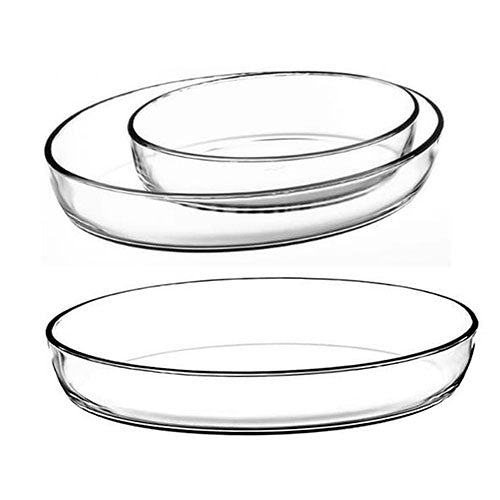 Juego de 3 refractarios vidrio 1.5L, 2.3L., 3L. Pasabahce