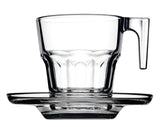 Terno Moka casa blanca vidrio 70ml Pasabahce