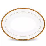 Ensaladera oval de porcelana Crestwood Gold Noritake