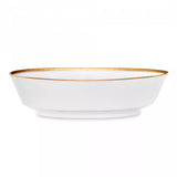 Ensaladera oval de porcelana Crestwood Gold Noritake