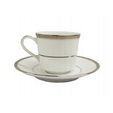 Taza moka porcelana Toorak platinum