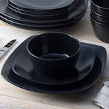 Plato dulce swirl negro 14 cm porcelana Noritake