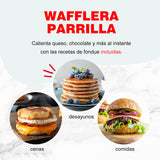 Mini wafflera/plancha griddle 10cm negro Dash