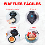 Mini wafflera Bowl helado negro 10 cm Dash