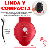 Mini waflera roja con cepillo Dash