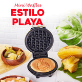 Mini Wafflera Diseño Figura De Piña Dash