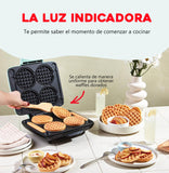 Máquina para 4 miniwaffles aqua Dash